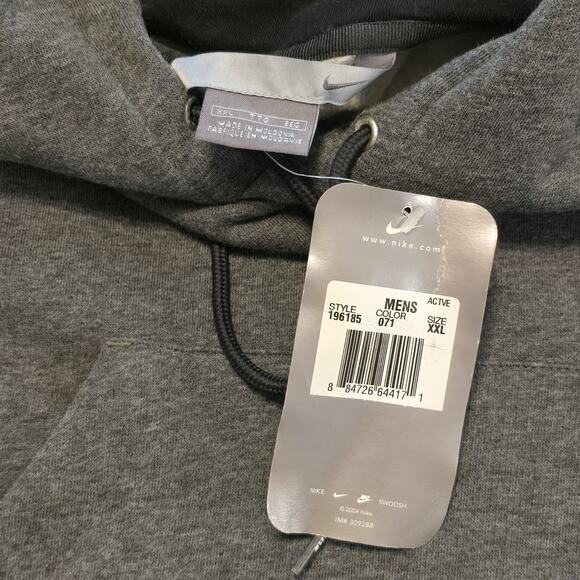 Nike Hoodie Mens XXL Gray Long Sleeve Active Sportswear Workout Athletic NWT - Picture 3 of 9